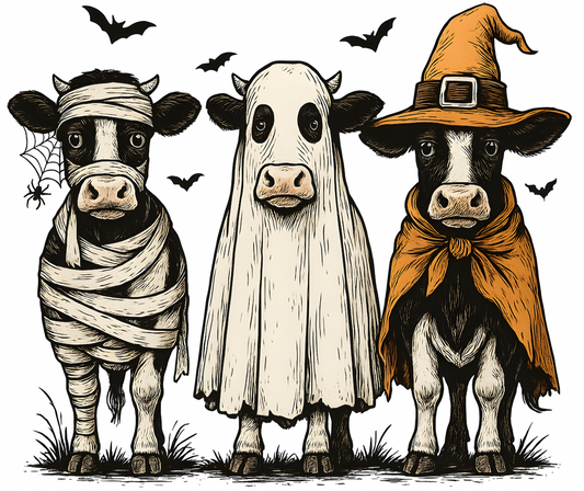 Halloween cow print
