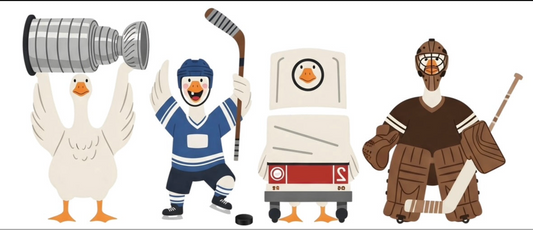 Hockey Goose print
